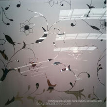 Designed Acid etehced Decorative Art Glass